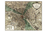 Plan de Paris -  Vintage Reproduction - McGaw Graphics