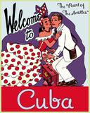 Welcome to Cuba -  Vintage Poster - McGaw Graphics
