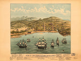View of San Francisco 1846-7 -  Vintage Reproduction - McGaw Graphics