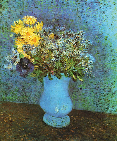 Vase with Lilacs, Daisies and Anemone -  Vincent van Gogh - McGaw Graphics