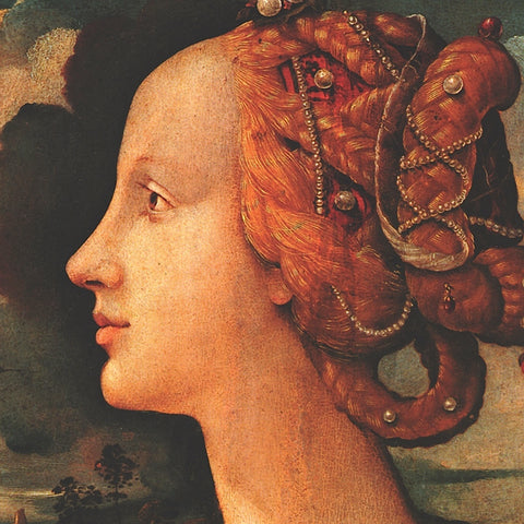 Portrait of Simonetta Vespucci (detail) -  Piero di Cosimo Vespucci - McGaw Graphics