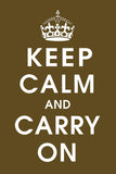 Keep Calm (chocolate) -  Vintage Reproduction - McGaw Graphics