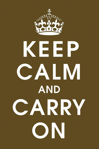 Keep Calm (chocolate) -  Vintage Reproduction - McGaw Graphics