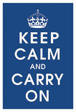 Keep Calm (navy) -  Vintage Reproduction - McGaw Graphics