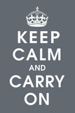 Keep Calm (charcoal) -  Vintage Reproduction - McGaw Graphics