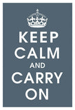 Keep Calm (charcoal) -  Vintage Reproduction - McGaw Graphics