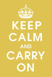 Keep Calm (mustard) -  Vintage Reproduction - McGaw Graphics