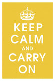 Keep Calm (mustard) -  Vintage Reproduction - McGaw Graphics