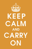 Keep Calm (orange) -  Vintage Reproduction - McGaw Graphics