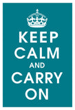 Keep Calm (peacock) -  Vintage Reproduction - McGaw Graphics