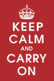Keep Calm (Red) -  Vintage Reproduction - McGaw Graphics