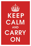 Keep Calm (Red) -  Vintage Reproduction - McGaw Graphics