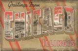 Greetings from Chicago -  Vintage Vacation - McGaw Graphics