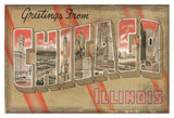 Greetings from Chicago -  Vintage Vacation - McGaw Graphics