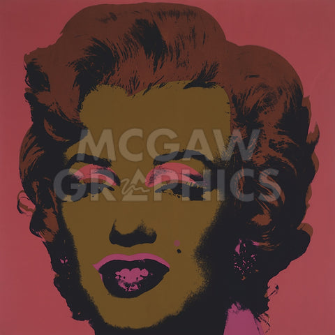 Marilyn Monroe (Marilyn), 1967  (on salmon) -  Andy Warhol - McGaw Graphics
