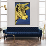 Cow, 1971 (blue & yellow) -  Andy Warhol - McGaw Graphics