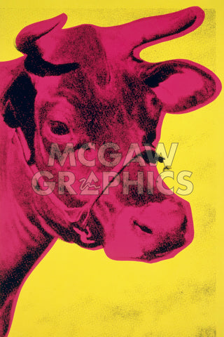 Cow, 1966 (yellow & pink) -  Andy Warhol - McGaw Graphics