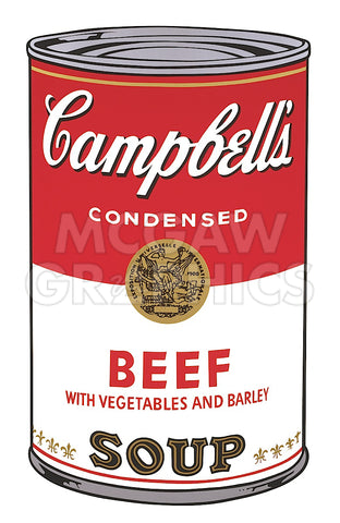 Campbell's Soup I:  Beef, 1968 -  Andy Warhol - McGaw Graphics