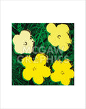Flowers, 1970 (4 yellow) -  Andy Warhol - McGaw Graphics