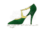 Shoe bright, shoe light, first shoe I've seen tonight (from: A La Recherche du Shoe Perdu by Andy Warhol Shoe Poems by Ralph Pomeroy), 1955 -  Andy Warhol - McGaw Graphics