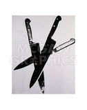 Knives, c.1981-82 (three black) -  Andy Warhol - McGaw Graphics