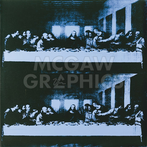 The Last Supper, 1986 (blue) -  Andy Warhol - McGaw Graphics