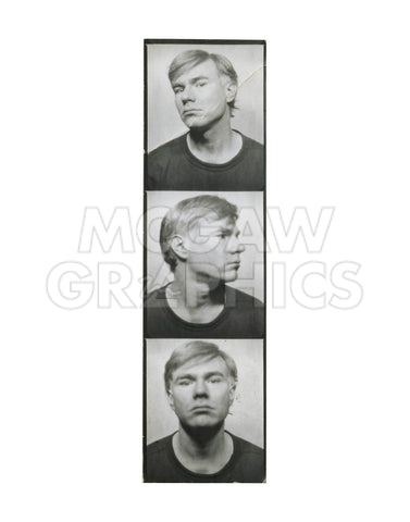 Self-Portrait, c. 1964 (photobooth pictures) -  Andy Warhol - McGaw Graphics