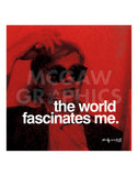 The world fascinates me -  Andy Warhol - McGaw Graphics