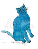 Cat From "25 Cats Named Sam and One Blue Pussy", c. 1954  (One Blue Pussy) -  Andy Warhol - McGaw Graphics