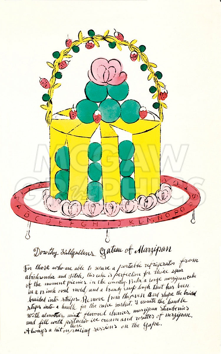 Wild Raspberries by Andy Warhol and Suzie Frankfurt, 1959 (yellow