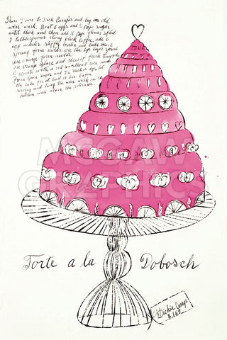 Wild Raspberries by Andy Warhol and Suzie Frankfurt, 1959  (pink) -  Andy Warhol - McGaw Graphics
