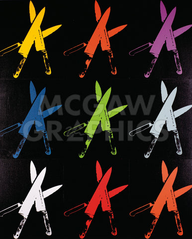 Knives, 1981-82 (multi) -  Andy Warhol - McGaw Graphics