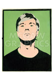 Self-Portrait, 1964 (on green) -  Andy Warhol - McGaw Graphics