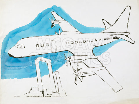 Airplane, c. 1959 -  Andy Warhol - McGaw Graphics