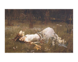 Ophelia, 1st exhibited 1889 -  J.W. Waterhouse - McGaw Graphics