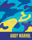 Camouflage, 1987 (blue, yellow) -  Andy Warhol - McGaw Graphics