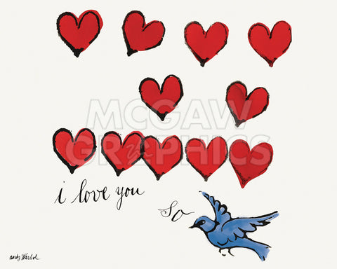 I Love You So, c. 1958 -  Andy Warhol - McGaw Graphics