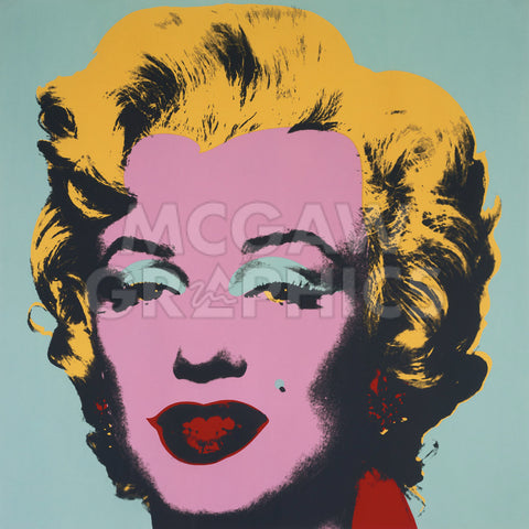 Marilyn, 1967 (on blue ground) -  Andy Warhol - McGaw Graphics