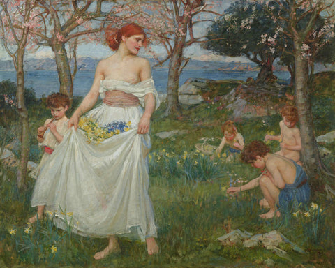 A Song of Springtime -  J.W. Waterhouse - McGaw Graphics