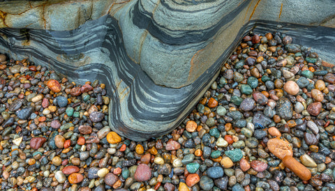 Shoreline Abstract, Monterey Bay, California -  Art Wolfe - McGaw Graphics