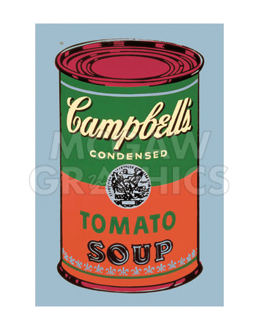 Colored Campbell's Soup Can, 1965 (green & red) -  Andy Warhol - McGaw Graphics