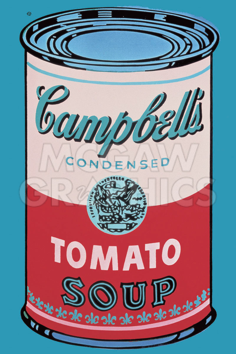 Colored Campbell's Soup Can, 1965 (pink & red) | McGaw Graphics