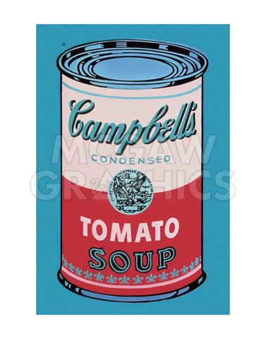 Colored Campbell's Soup Can, 1965 (pink & red) -  Andy Warhol - McGaw Graphics