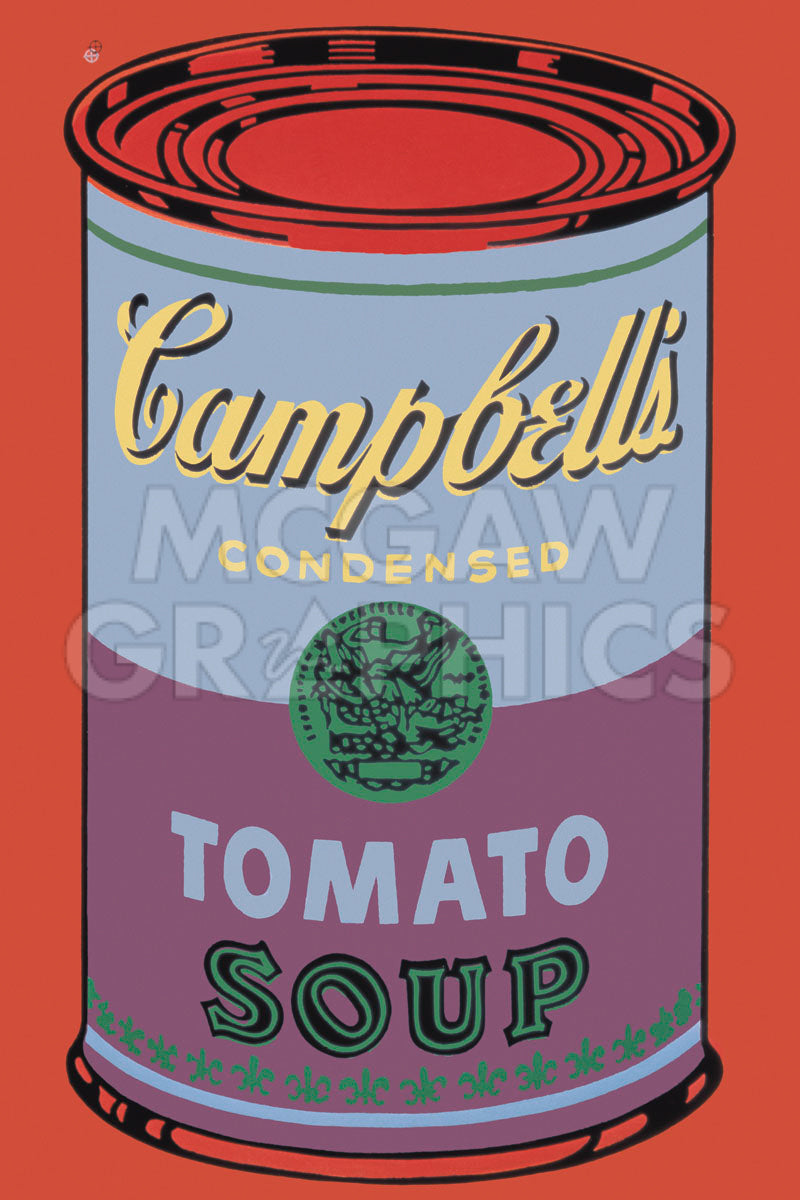Colored Campbell's Soup Can, 1965 (blue & purple) | McGaw