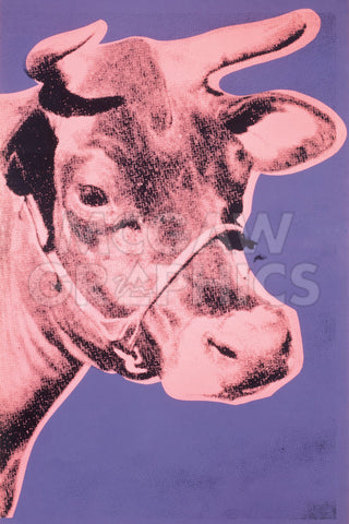 Cow, 1976 (pink & purple) -  Andy Warhol - McGaw Graphics