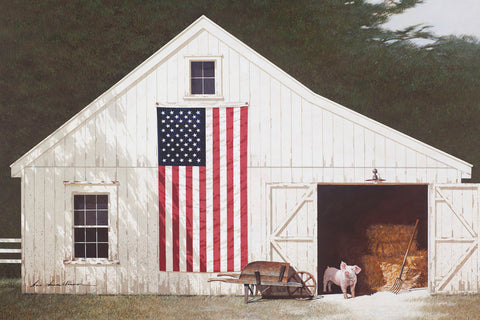 Barn with Piglet -  Zhen-Huan Lu - McGaw Graphics