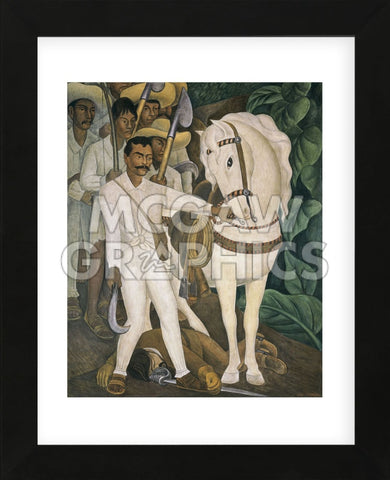 Agrarian Leader Zapata  (Framed) -  Diego Rivera - McGaw Graphics