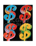 $4, 1982 (blue, red, orange, yellow) -  Andy Warhol - McGaw Graphics