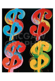 $4, 1982 (blue, red, orange, yellow) -  Andy Warhol - McGaw Graphics