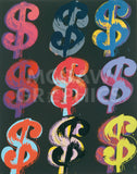 $9, 1982 (on black) -  Andy Warhol - McGaw Graphics